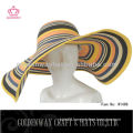 foldable colorful beautiful plain straw summer hats lady sun hat